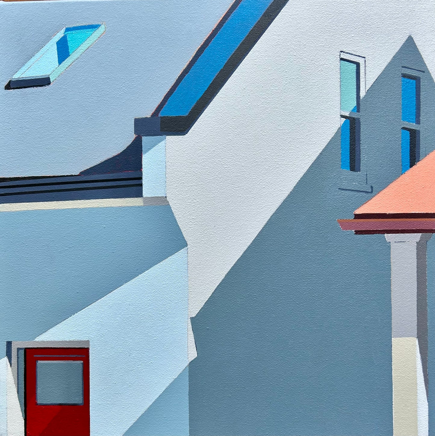 Lodgers (12x12”) - Acrylic on Canvas, Gordon Leverton Original Artwork
