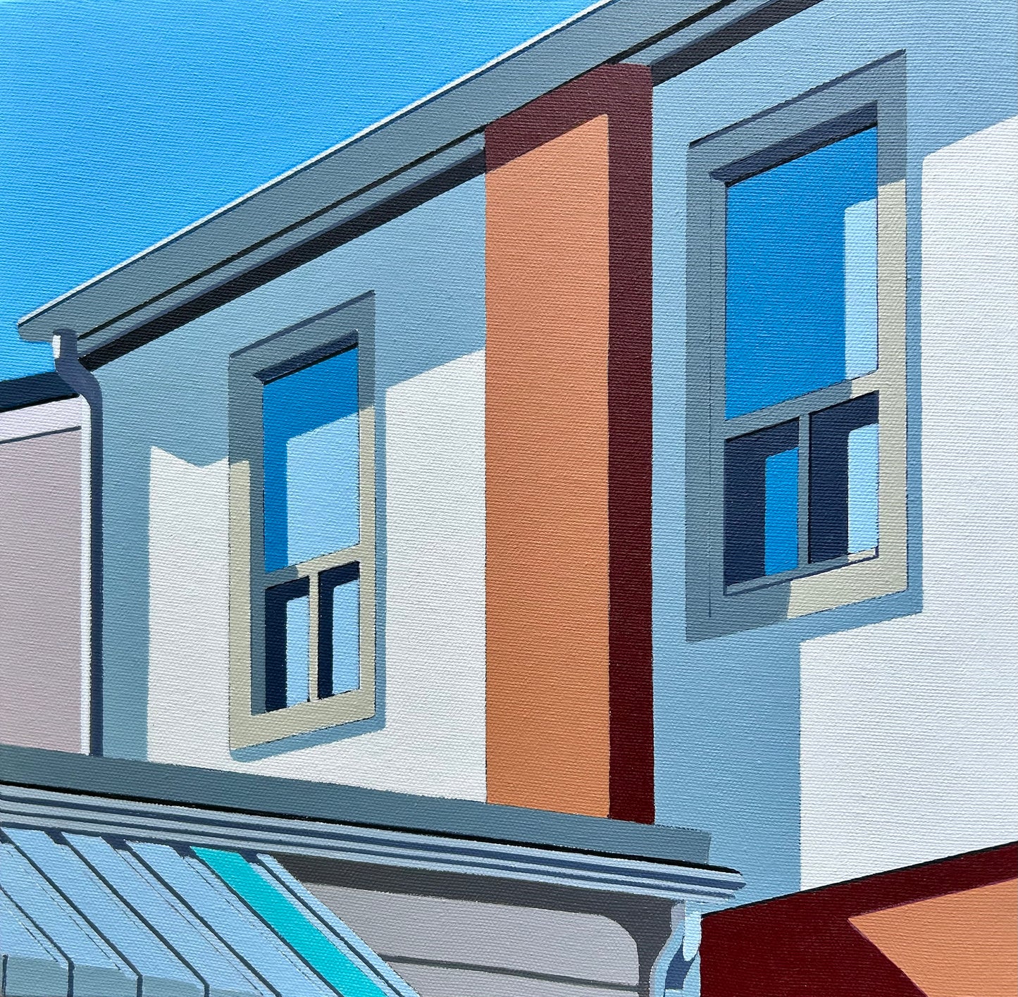 Gathering (12x12”) - Acrylic on Canvas, Gordon Leverton Original Artwork