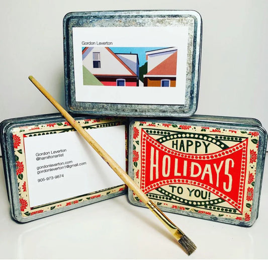 Gordon Leverton art gift card for purchasing original paintings prints and commissioned artwork by Canadian urban artist