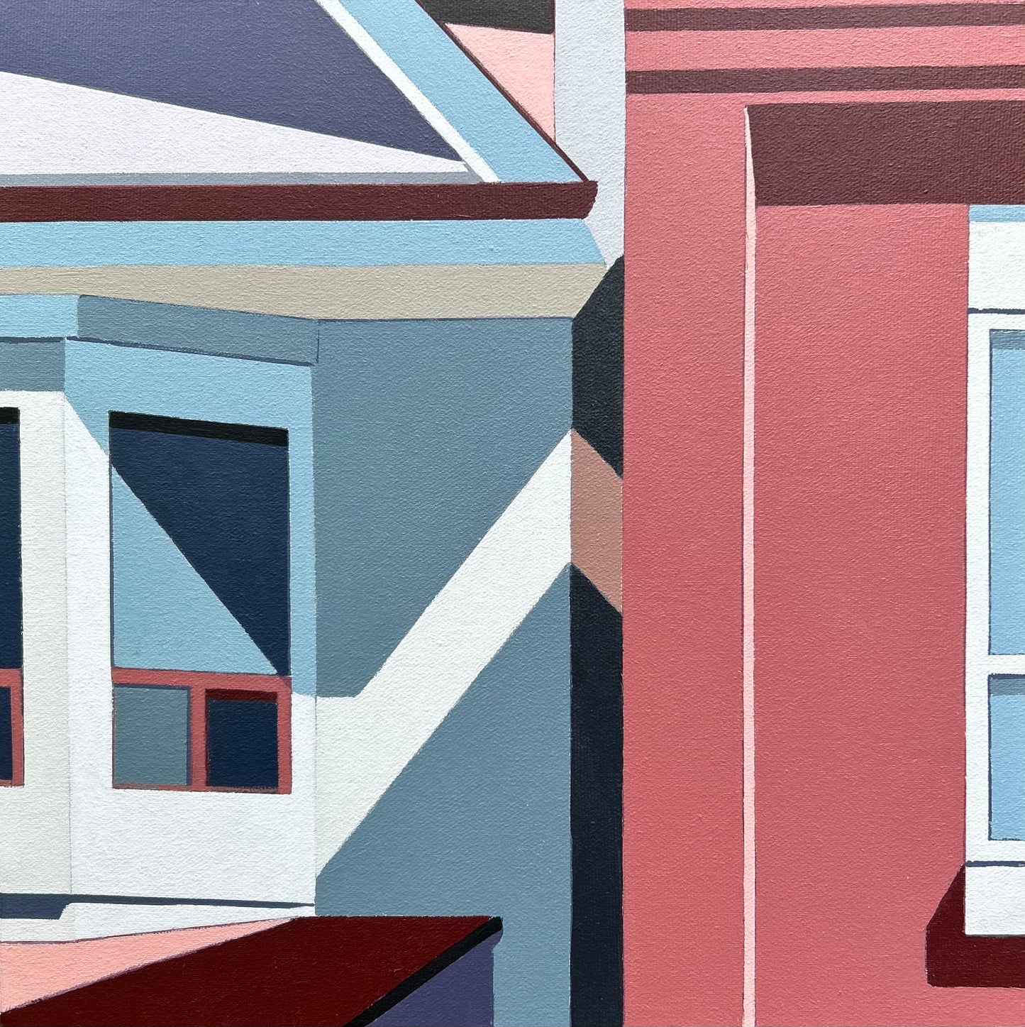 Confab (12x12”) - Acrylic on Canvas, Gordon Leverton Original Artwork