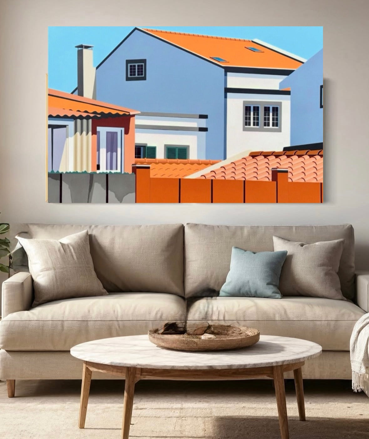 Gordon Leverton, award winning urban artist creating Atividade (Activity) -40x60_ Portugal Inspired artwork. Represented by Canvas Gallery, Toronto. Canada