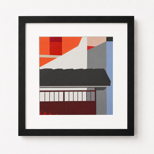 Comunidad/Community (study) by Gordon Leverton - Acrylic on Paper, Framed, Mexico Inspired