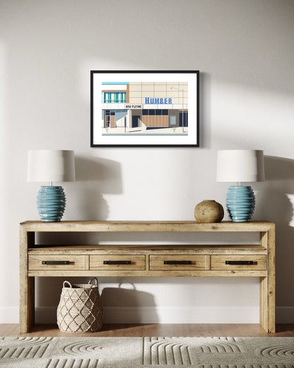 Gordon Leverton - Urban Landscape Artist - Limited Edition Signed Prints of Cinematic (Humber Cinema, Toronto, Ontario)