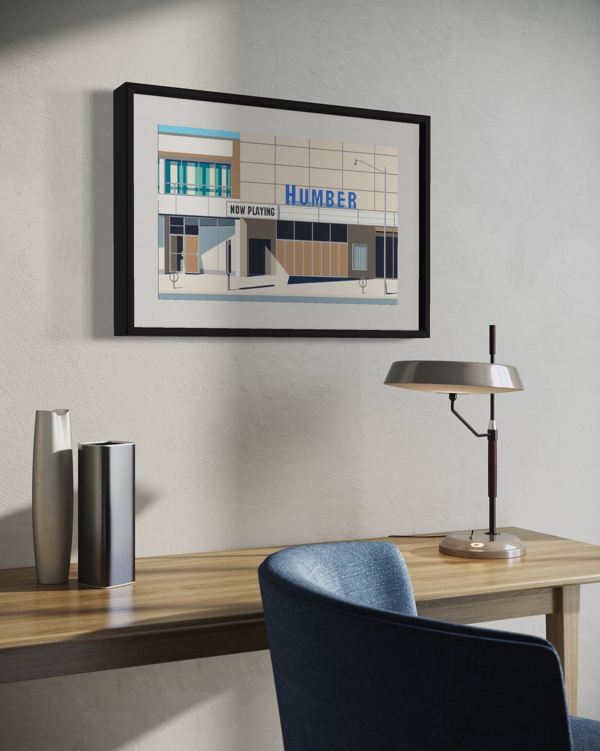 Gordon Leverton - Urban Landscape Artist - Limited Edition Signed Prints of Cinematic (Humber Cinema, Toronto, Ontario)