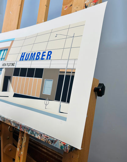 Gordon Leverton - Urban Landscape Artist - Limited Edition Signed Prints of Cinematic (Humber Cinema, Toronto, Ontario)