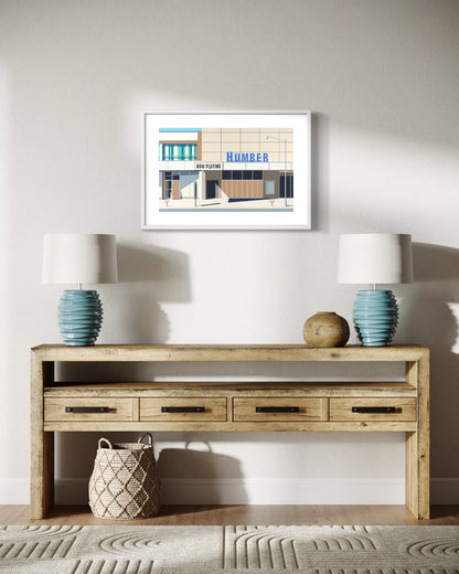 Gordon Leverton - Urban Landscape Artist - Limited Edition Signed Prints of Cinematic (Humber Cinema, Toronto, Ontario)