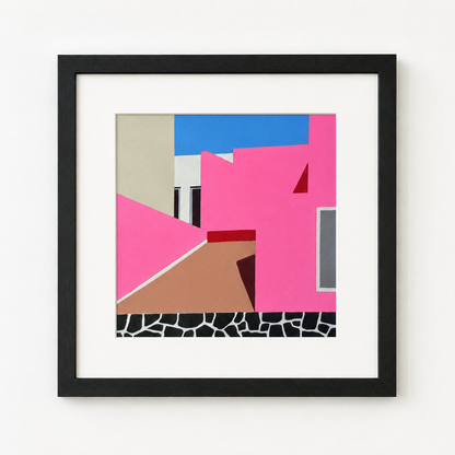 Monumento (study)  - original works on paper created by Gordon Leverton, in Mexico