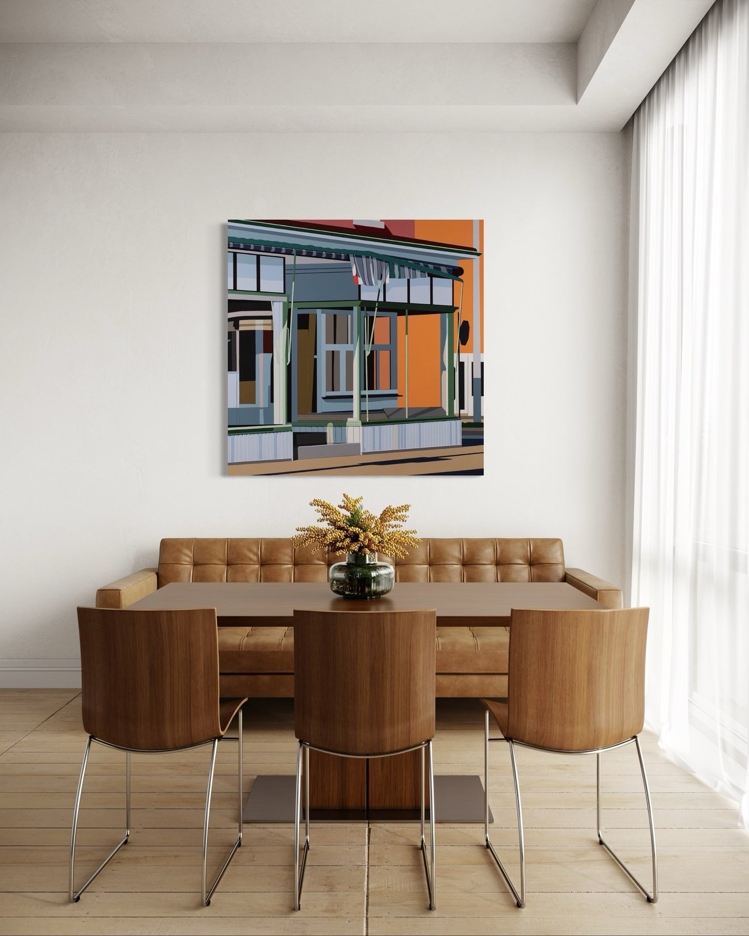 Vintage Charm by Gordon Leverton - Inspired from a storefront on Barton Street Village, Hamilton, Canada